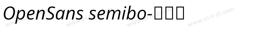 OpenSans semibo字体转换